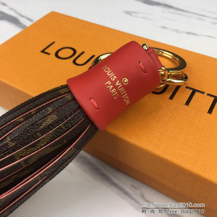 路易威登LV 頂級原單掛飾 掛件 鑰匙扣 M78616紅 百搭款 男女包包通用  ydh1002